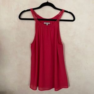 Women’s tank top. Pink. L. Naked zebra